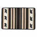 Paisaje Cabin Bear Oblong Patch Square Area Rug - Multi Color - 20 x 30 in. PA2846066